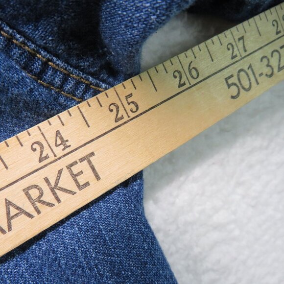 Roamans Jacket Womens Size 30W Medium Wash Denim Jean Button Closure Pockets - Picture 10 of 12